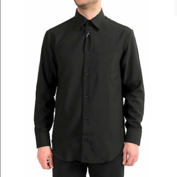 ARMANI COLLEZIONI Sz XXL  100% Cotton Button Front Shirt - Picture 1 of 10